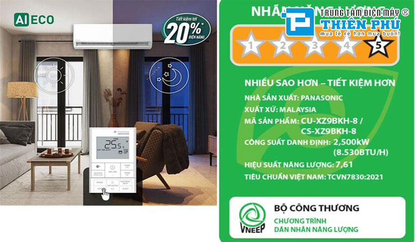 4 đánh giá về điều hòa Panasonic 2 chiều CS-XZ9BKH-8 giúp bạn hiểu rõ về sản phẩm