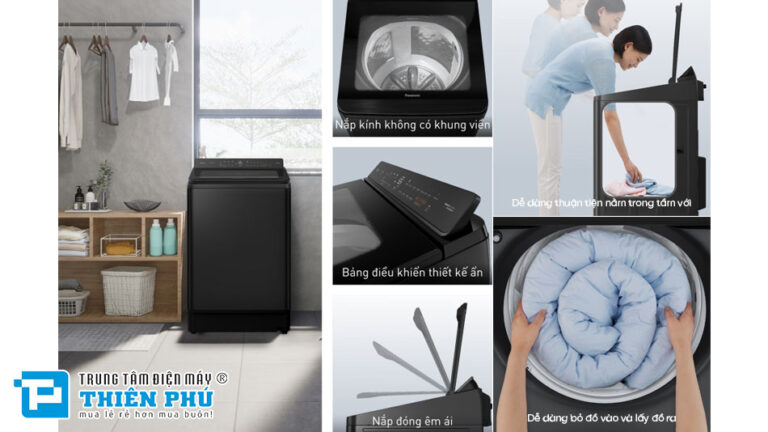 Máy giặt Panasonic inverter NA-FD105V3BV giặt mạnh mẽ, tiết kiệm điện nước tối ưu