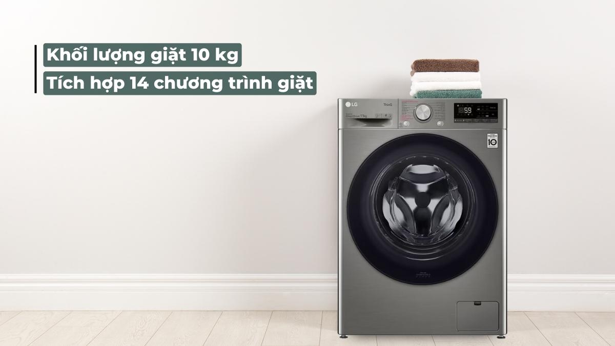 Giới thiệu chung về máy giặt LG 10Kg FV1410S4P được ưa chuộng hiện nay 