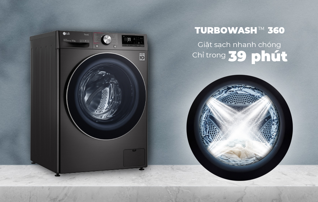 Lý do nên lựa chọn máy giặt LG 9Kg FV1409S4M cho gia đình có 3- 5 thành viên 