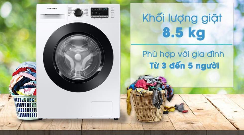 Khám phá những tính năng nổi bật trên máy giặt Samsung inverter WW85T4040CE/SV
