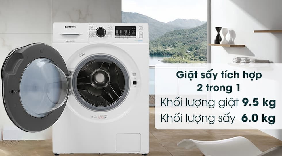 Đánh giá ưu nhược điểm trên máy giặt sấy samsung inverter WD95T4046CE/SV