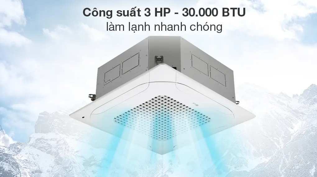 Tiết kiệm điện năng lên đến 70% với điều hòa âm trần LG ZTNQ30GNLE0/ZUAC1