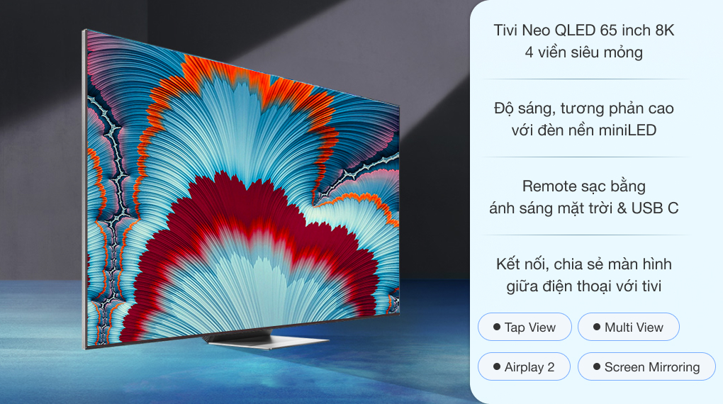 Đánh giá chi tiết Smart Tivi Samsung Neo QLED 65 Inch 4K Vision AI QA65QN80FAKXXV