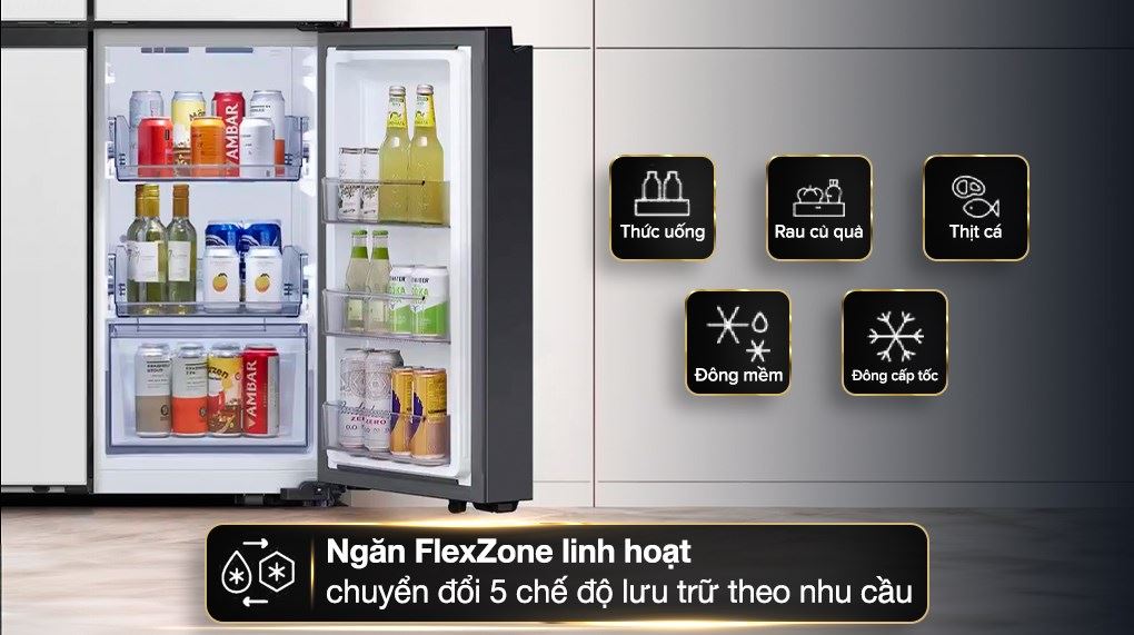 Hé lộ điều ít ai biết về tủ lạnh Samsung 4 cánh RF65DB990012SV