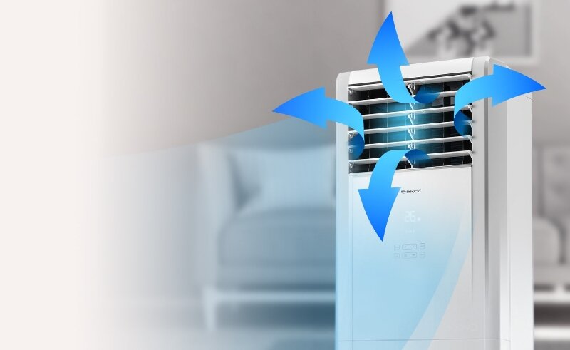 Khám phá công nghệ Real Cool đỉnh cao trên điều hòa cây Gree 48000btu GVC48ATXL-M3NTD4A