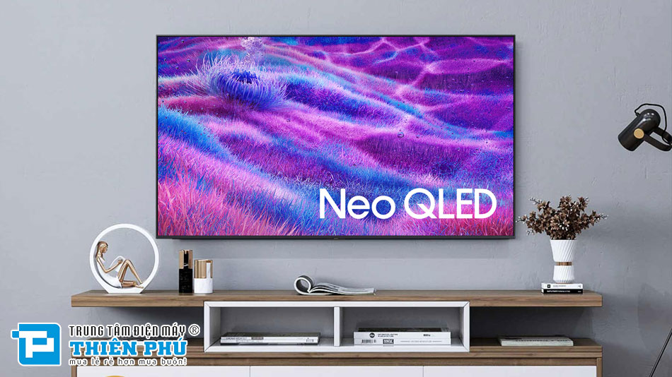 Tivi Samsung 55 inch QA55QN80FAKXXV – Trải nghiệm hình ảnh 4K sống động với công nghệ AI Vision