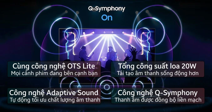 Trải nghiệm âm thanh đỉnh cao trên Smart tivi Samsung 50 inch 4K UA50U8000FKXXV