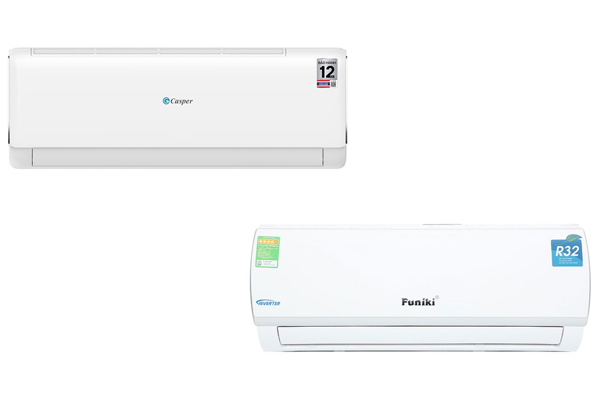 So sánh điều hòa Casper JC-12IU36 và Funiki HIC 12TMU, nên mua điều hòa 12000btu nào?
