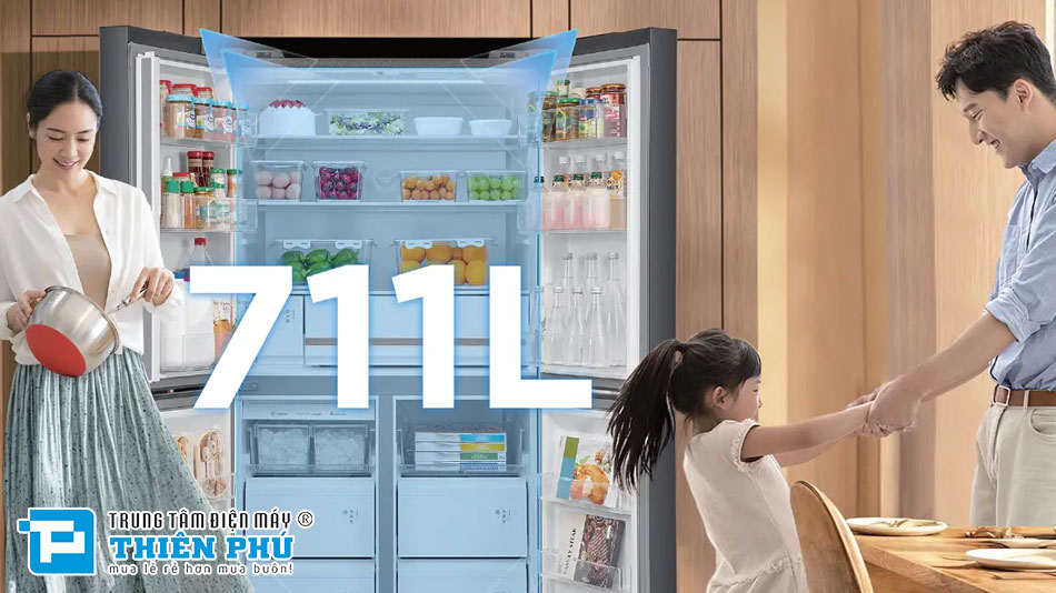 Tủ Lạnh Toshiba Multi Door Inverter 711 lít GR-RF900WI-PMV(06)-MG