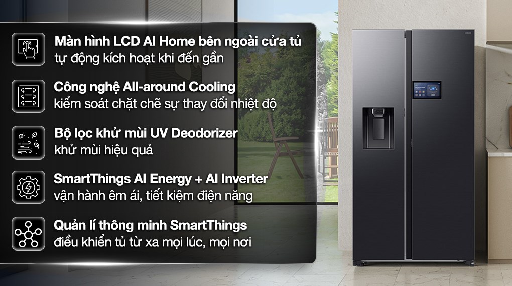 6 tính năng nổi bật đến từ tủ lạnh Samsung RS90F65D2FSV bạn cần biết 