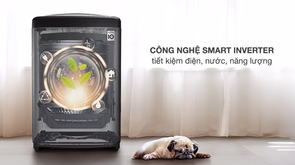 Giặt giũ nhẹ nhàng hơn với máy giặt  LG 14Kg T2514VBTB
