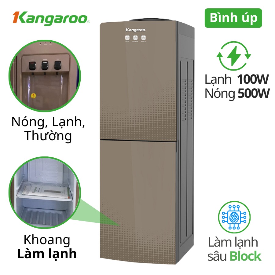 Cây nước nóng lạnh Kangaroo 3 vòi KG58A3 kết tinh giữa công nghệ hiện đại và tính thực tiễn
