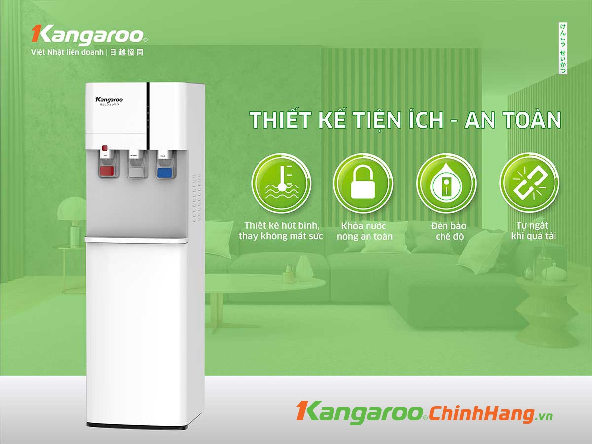 Cây nước nóng lạnh Kangaroo 3 vòi KG59A tinh hoa công nghệ cho cuộc sống hiện đại