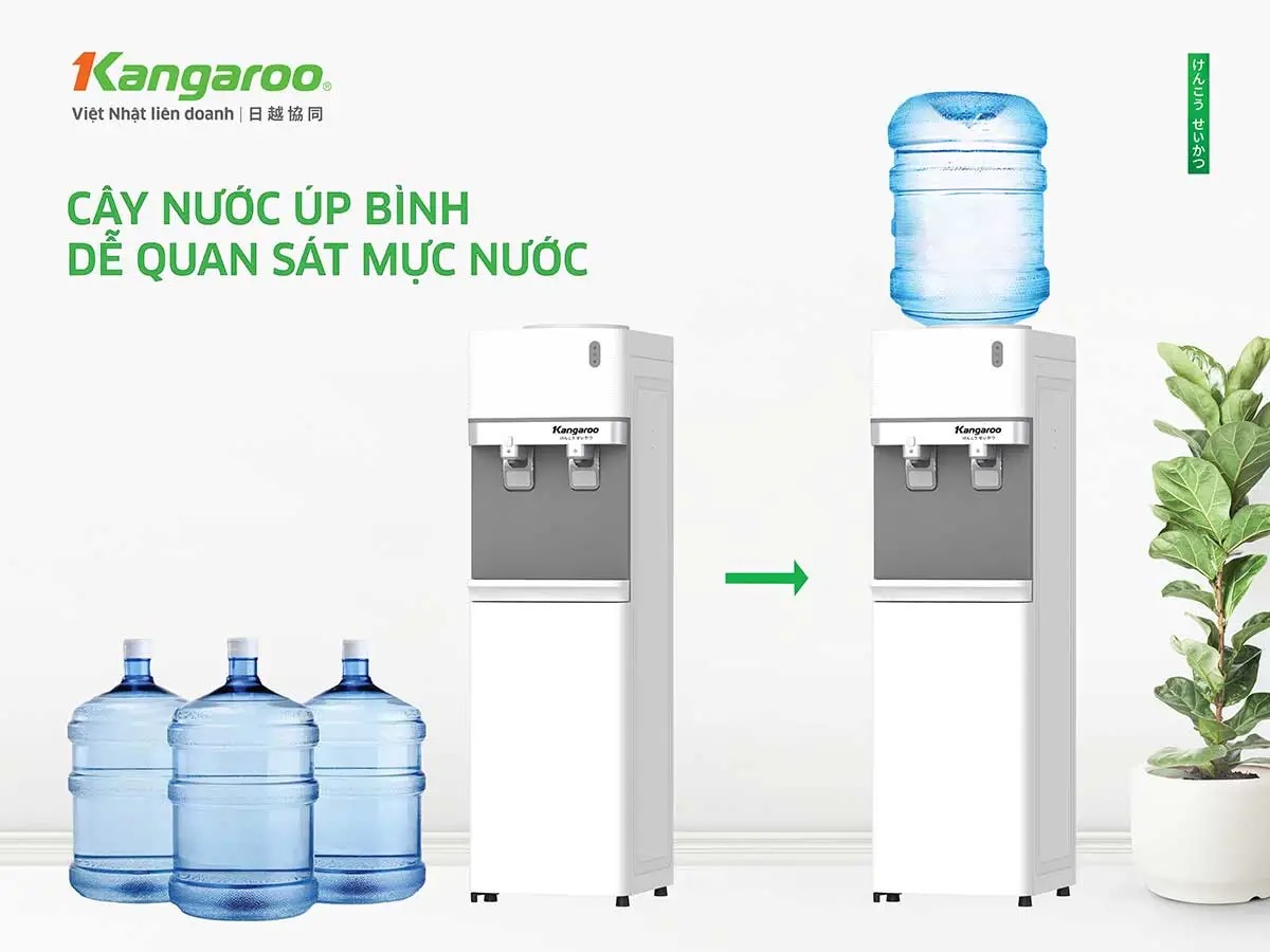 Cây nước nóng lạnh Kangaroo 2 vòi KG35A2 giải pháp công nghệ thông minh cho mọi gia đình