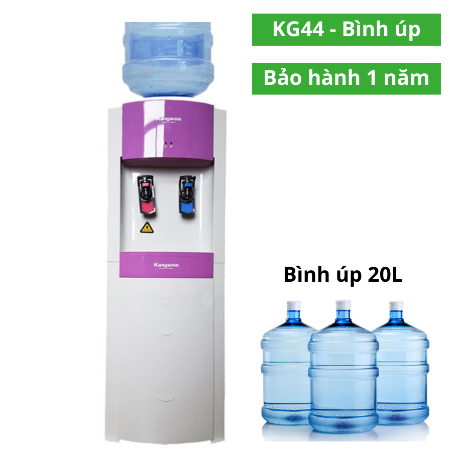 Cây nước nóng lạnh Kangaroo 2 vòi KG44 thiết kế hiện đại, hoạt động êm ái