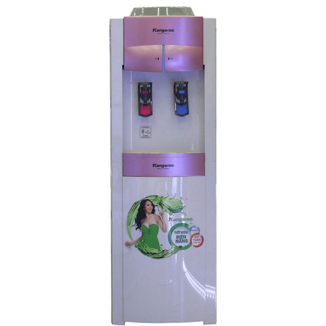 Cây nước nóng lạnh Kangaroo 2 vòi KG44 thiết kế hiện đại, hoạt động êm ái