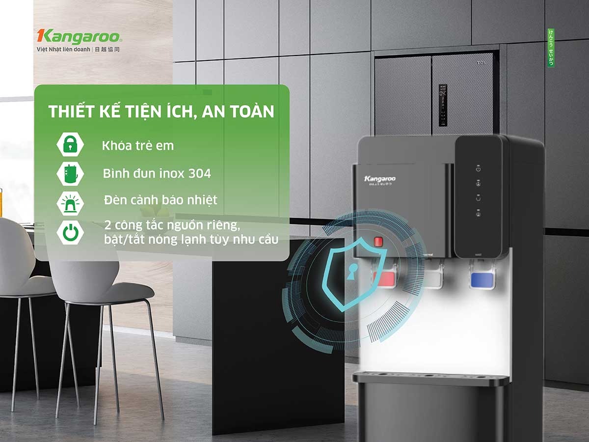 Cây nước nóng lạnh Kangaroo 3 vòi KG699A3 sự kết hợp hoàn hảo giữa công nghệ và thực tế