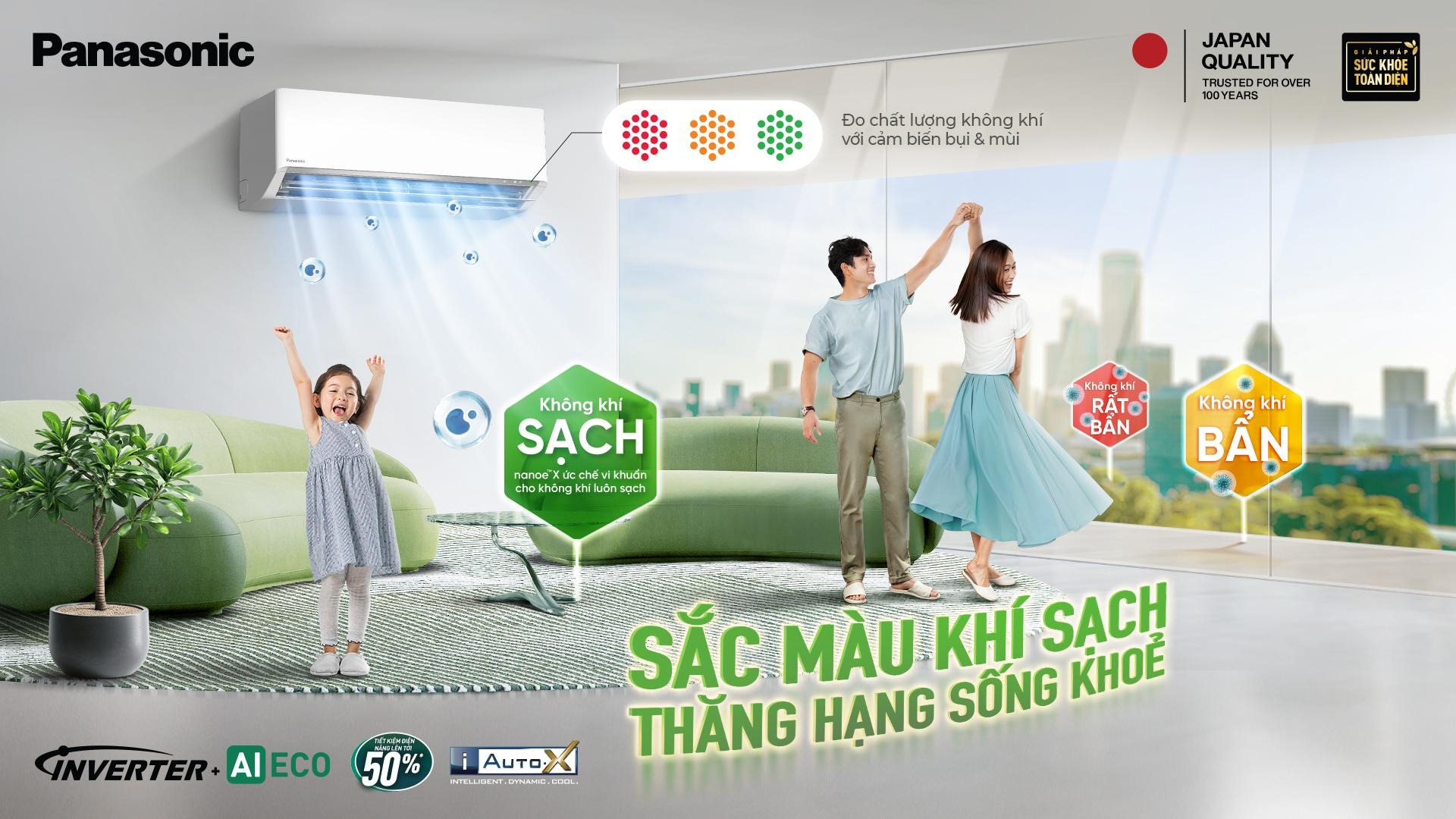 Hướng dẫn cách sử dụng chế độ lọc không khí của điều hòa Panasonic CS-XU9BKH-8 mới 2025