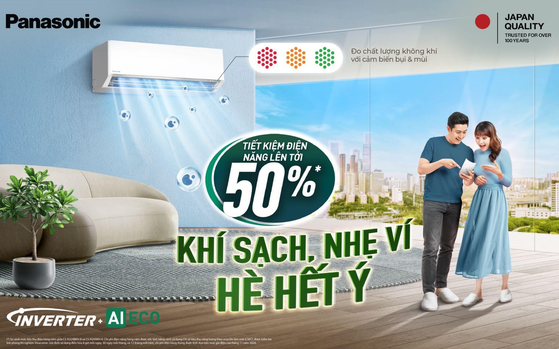 Hướng dẫn cách sử dụng chế độ lọc không khí của điều hòa Panasonic CS-XU9BKH-8 mới 2025