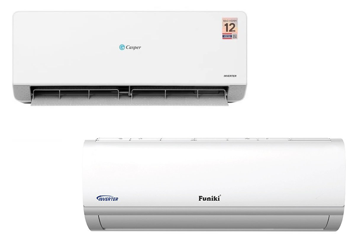 So sánh điều hòa Casper QH-09IU36A và Funiki HIH09TMU, nên mua điều hòa 2 chiều nào?