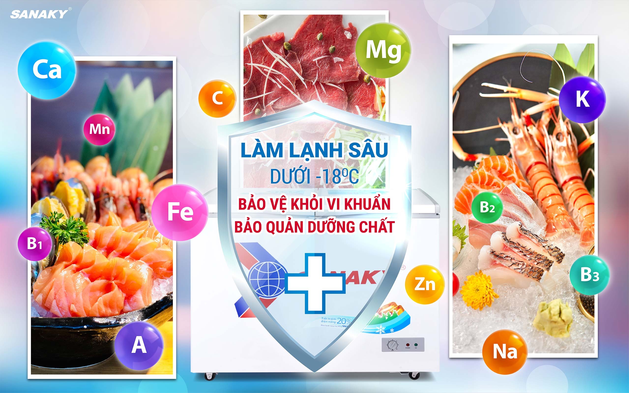 Tủ đông Sanaky 1 ngăn VH-2899A1, lựa chọn giúp đem lại cho bạn thực phẩm tươi ngon hơn