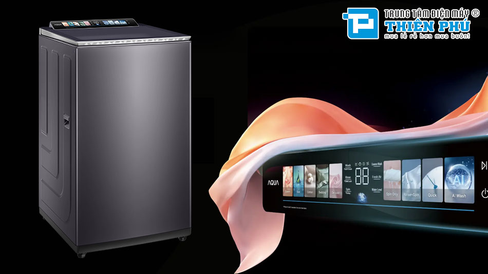 Máy giặt Aqua inverter AWM11-BSR1K(BU) giải pháp giặt giũ thông minh, tiết kiệm điện năng