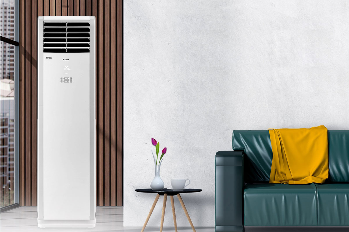 Tối ưu hóa không gian lớn với điều hòa cây Gree 1 chiều GVC42ALXH-M6NNC7B