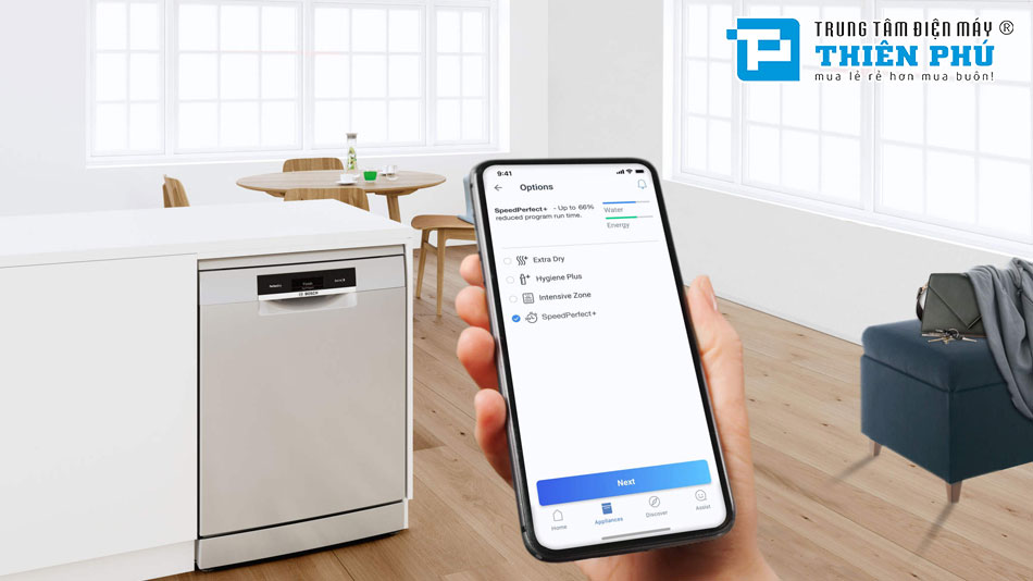 Máy Rửa Bát Bosch SMD8TCX04E 14 Bộ Series 8