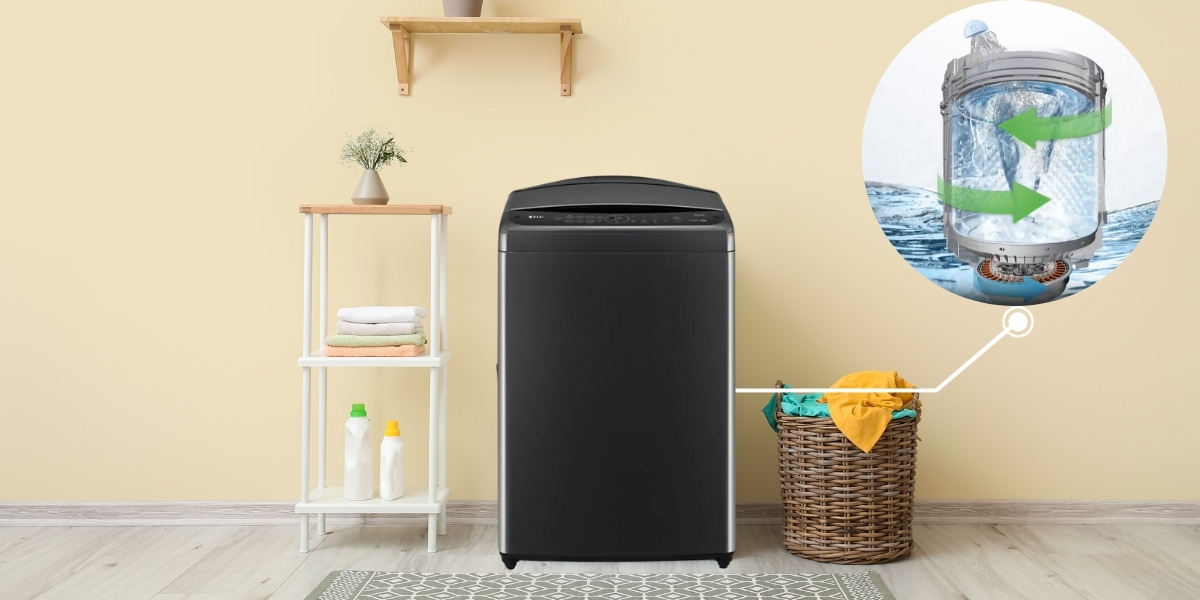 Lựa chọn hoàn hảo cho gia đình đông người với máy giặt LG lồng đứng TV2515DV5J