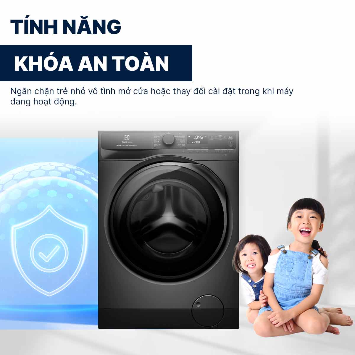 Máy giặt Electrolux 10Kg EWF1043R7SC giúp đánh bay vết bẩn, hoạt động êm ái