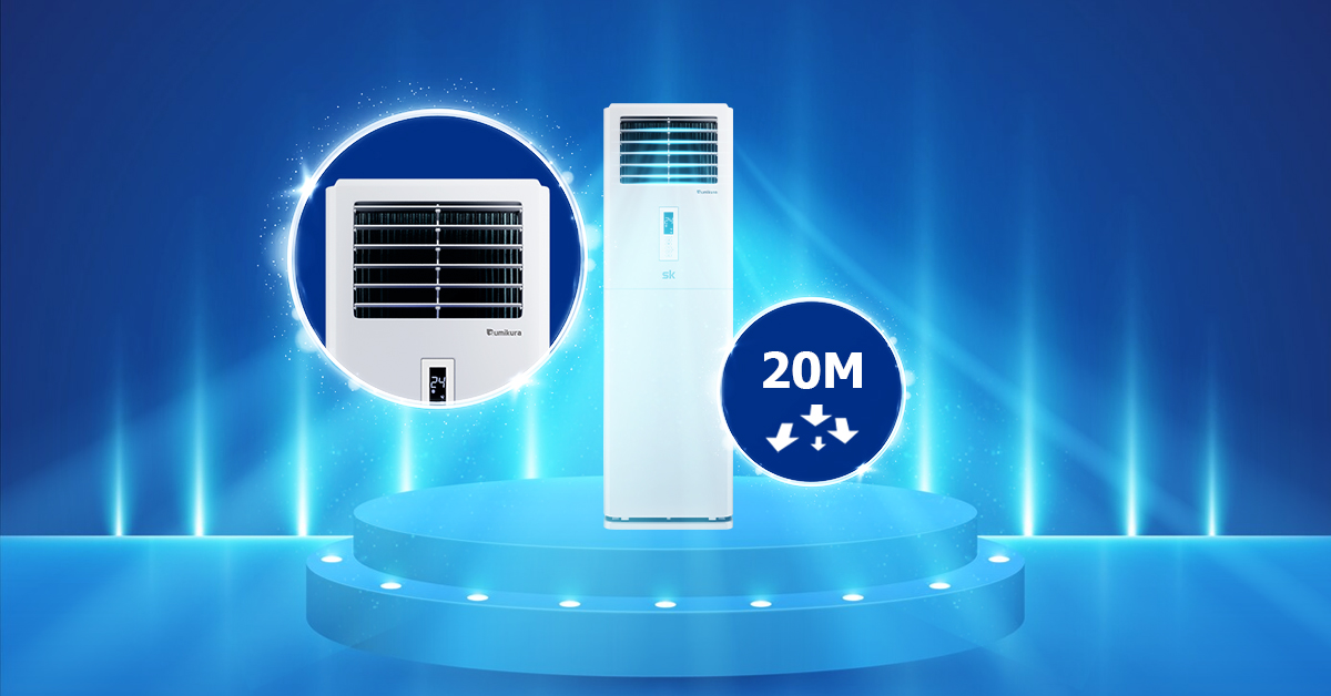 Tại sao nên chọn điều hòa cây Sumikura giá rẻ APF/APO-500/CL-A cho nhà xưởng, hội trường lớn?