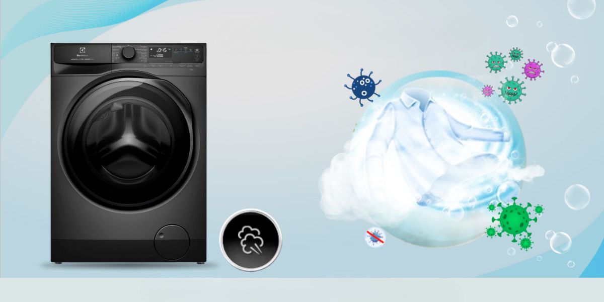 Giặt sạch sâu – tiết kiệm điện: Công nghệ tiên tiến chỉ có ở máy giặt electrolux 10Kg EWF1043R7SC