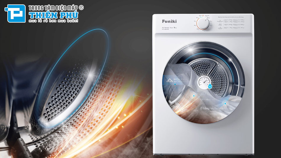 Máy Sấy Quần Áo Funiki 8Kg HD V680AW