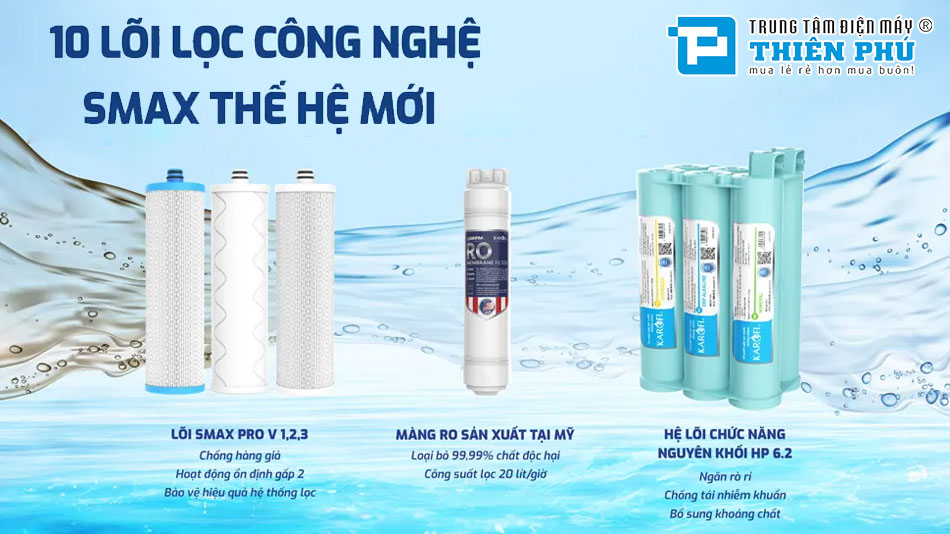 Hệ thống 10 lõi lọc SMAX Pro - Công nghệ vượt trội cho nguồn nước tinh khiết