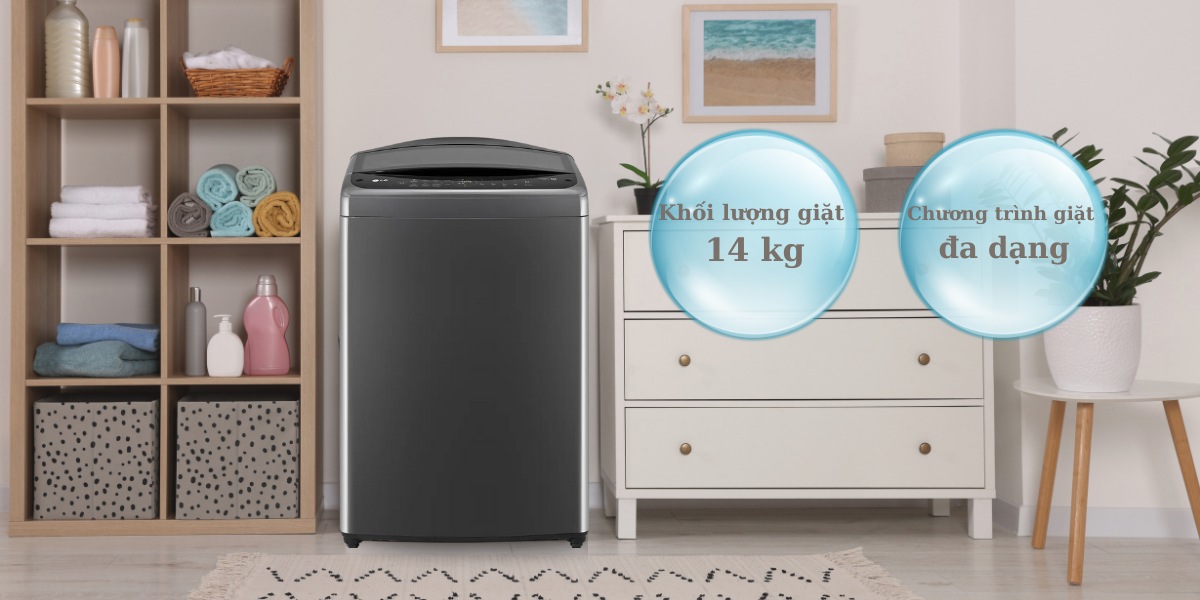 TOP 3 máy giặt LG lồng đứng đáng mua nhất hiện nay: Bền bỉ – tiết kiệm – tiện nghi vượt trội