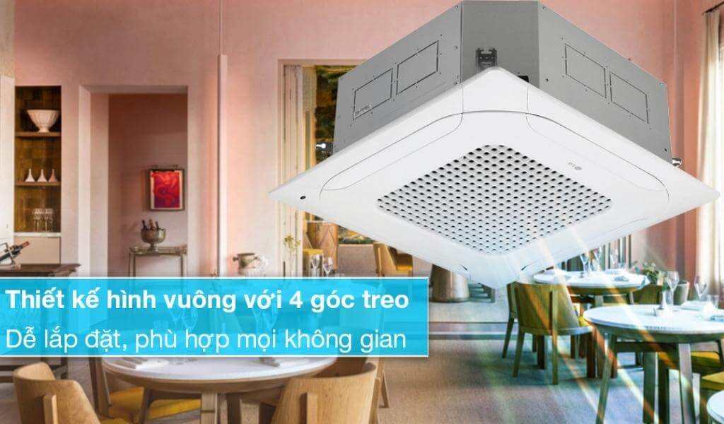 Làm mát đồng đều, vận hành êm ái với điều hòa âm trần LG 48000btu inverter ZTNQ48GMLA0/ZUAD1