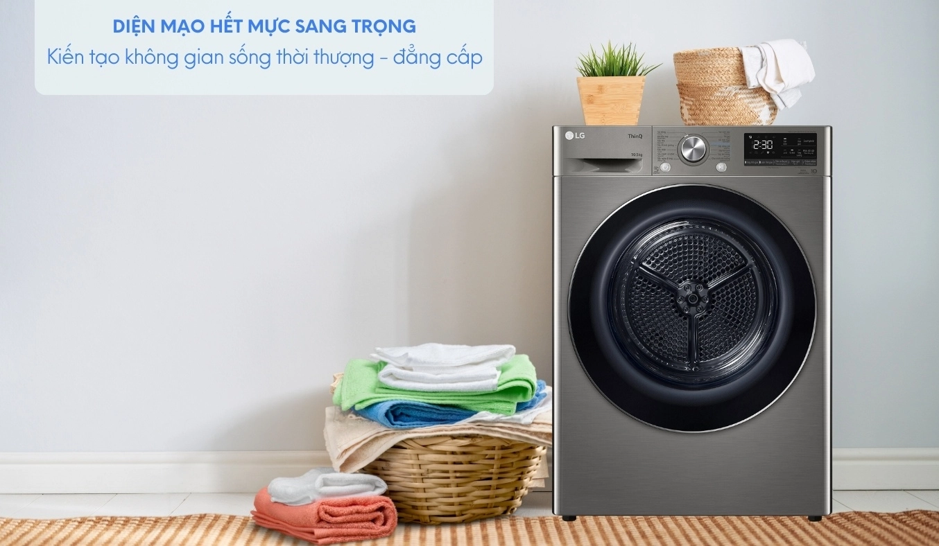 Máy sấy quần áo LG DVHP50M giải pháp toàn diện cho gia đình hiện đại