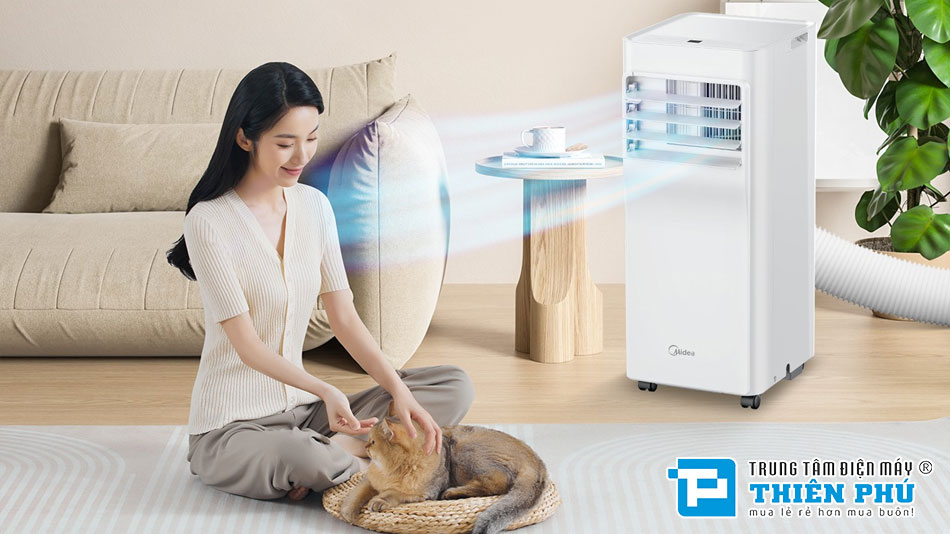Điều Hòa Di Dộng Midea 9000Btu 1 Chiều MPPA-09CRN7