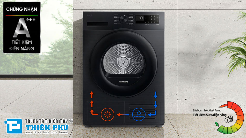 Điểm danh 5 công nghệ đáng chú ý có trong máy sấy quần áo Samsung 9kg DV90CGC2A0AB/SV