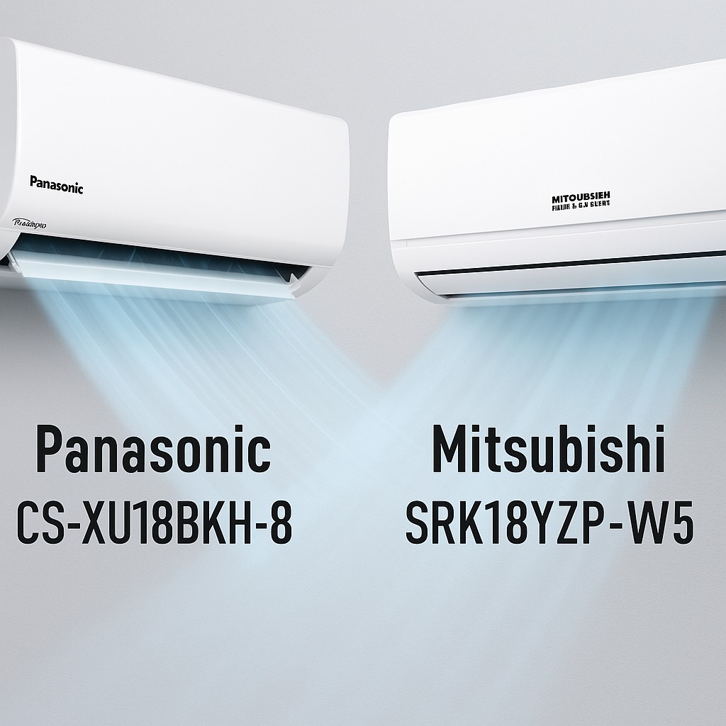So sánh giữa điều hòa Panasonic CS-XU18BKH-8 và điều hòa Mitsubishi SRK18YZP-W5