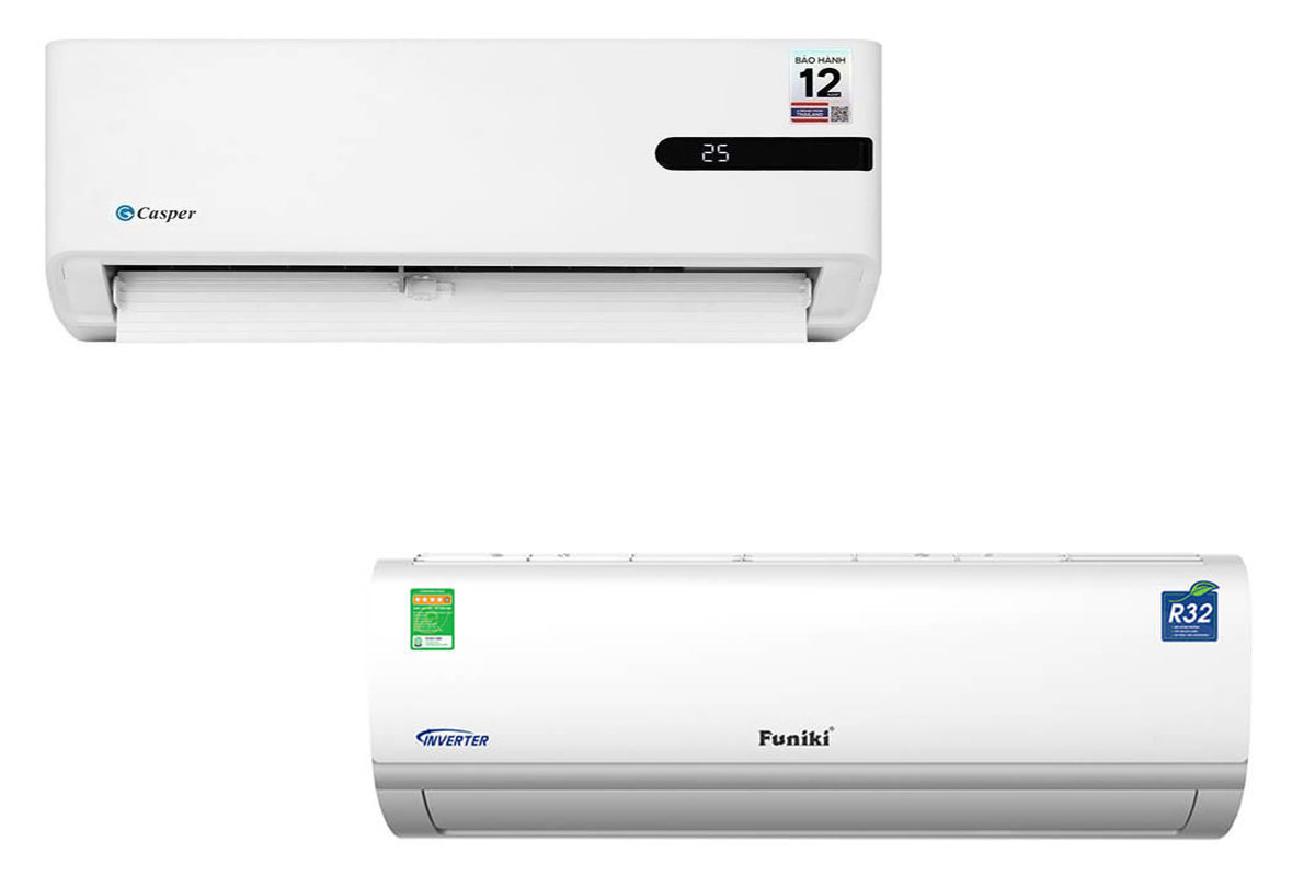Cùng tầm giá 6 triệu đồng, nên mua điều hòa Casper GC-12IB36 hay Funiki HIC12TMU?