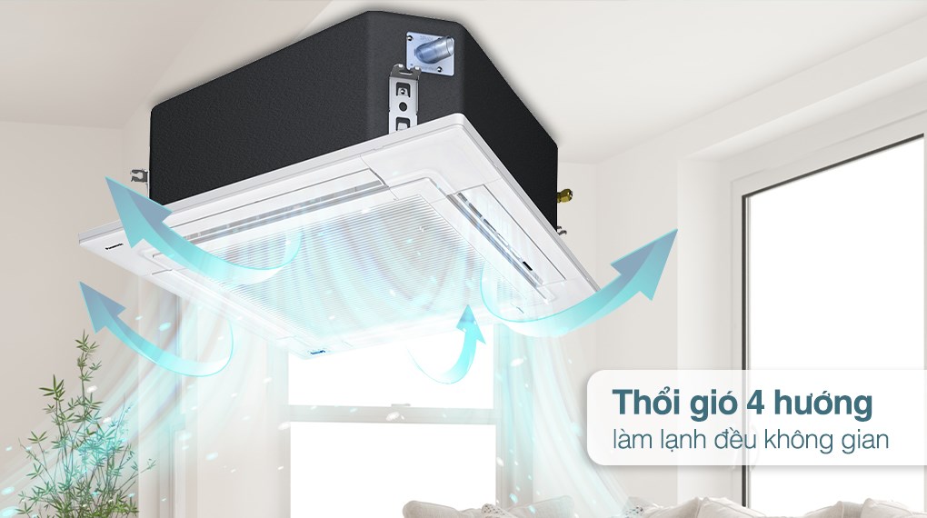 Tiết kiệm năng lượng, làm mát nhanh với điều hòa âm trần Panasonic 36000btu S-36PU1H5B/U-36PN1H8