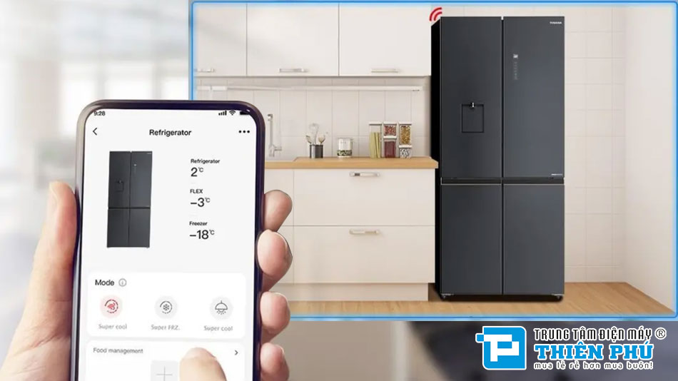 Tủ Lạnh Toshiba Inverter Multi Door 515 Lít GR-RF675WI-PMV