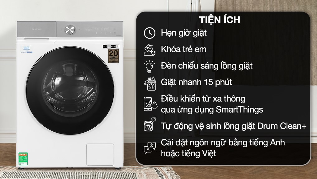 7 Lý do máy giặt samsung 14kg WW14BB944DGH/SV thuyết phục người dùng 