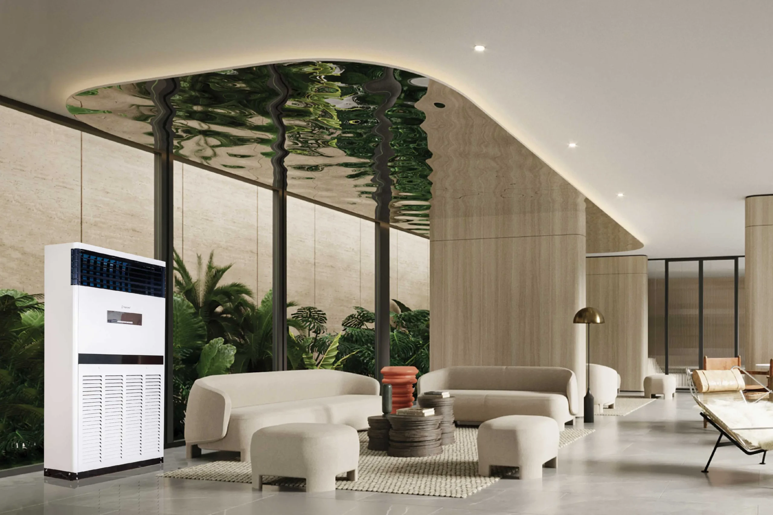 Tối ưu hiệu suất làm mát với điều hòa cây Nagakawa inverter 2 chiều NIP-A100R1K56