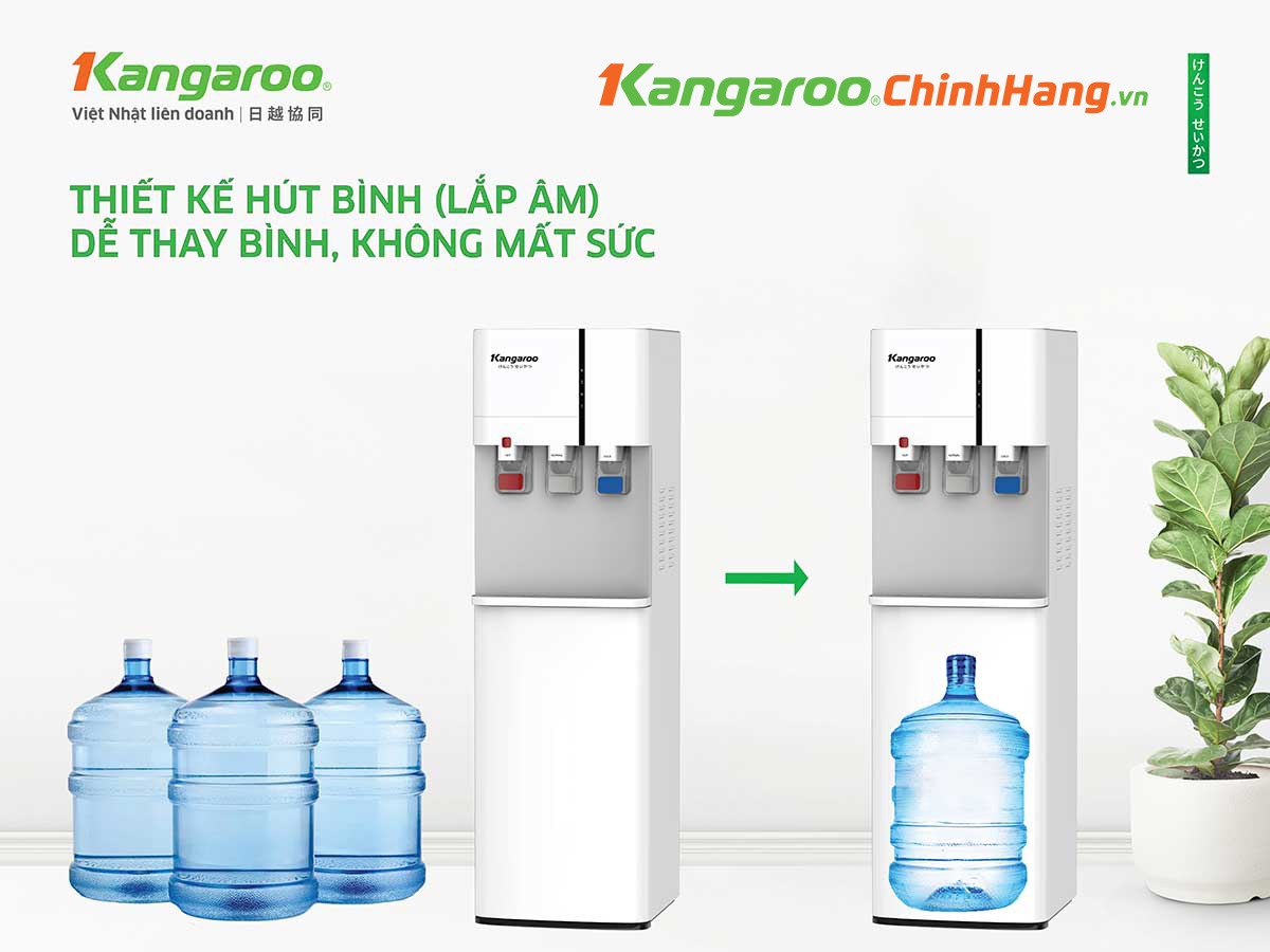 Đánh giá công nghệ làm lạnh và hiệu suất hoạt động của cây nước nóng lạnh Kangaroo 3 vòi KG59A3