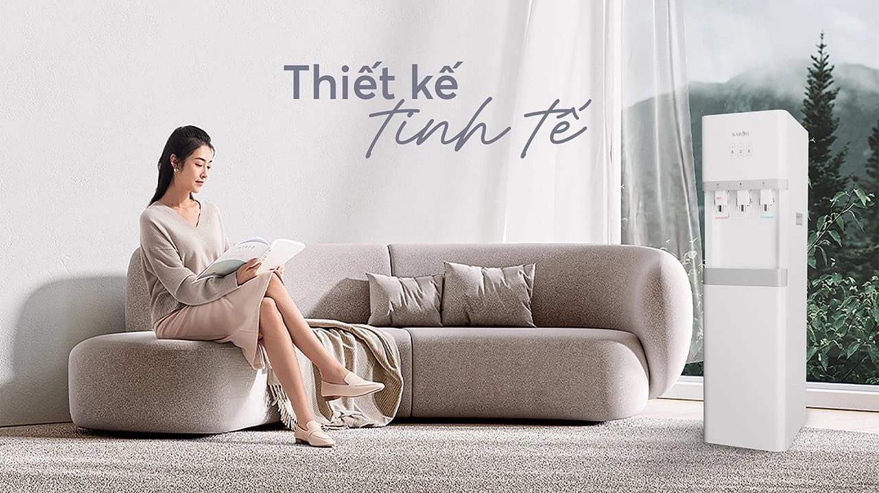 Cây nước nóng lạnh Karofi 3 vòi HCV208 hiệu quả vận hành vượt trội, tiện ích tối ưu cho văn phòng và gia đình