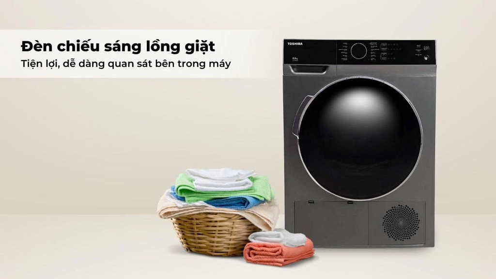 Máy sấy quần áo Toshiba ngưng tụ TD-K90MEV(SK) giải pháp sấy khô tối ưu cho mọi gia đình
