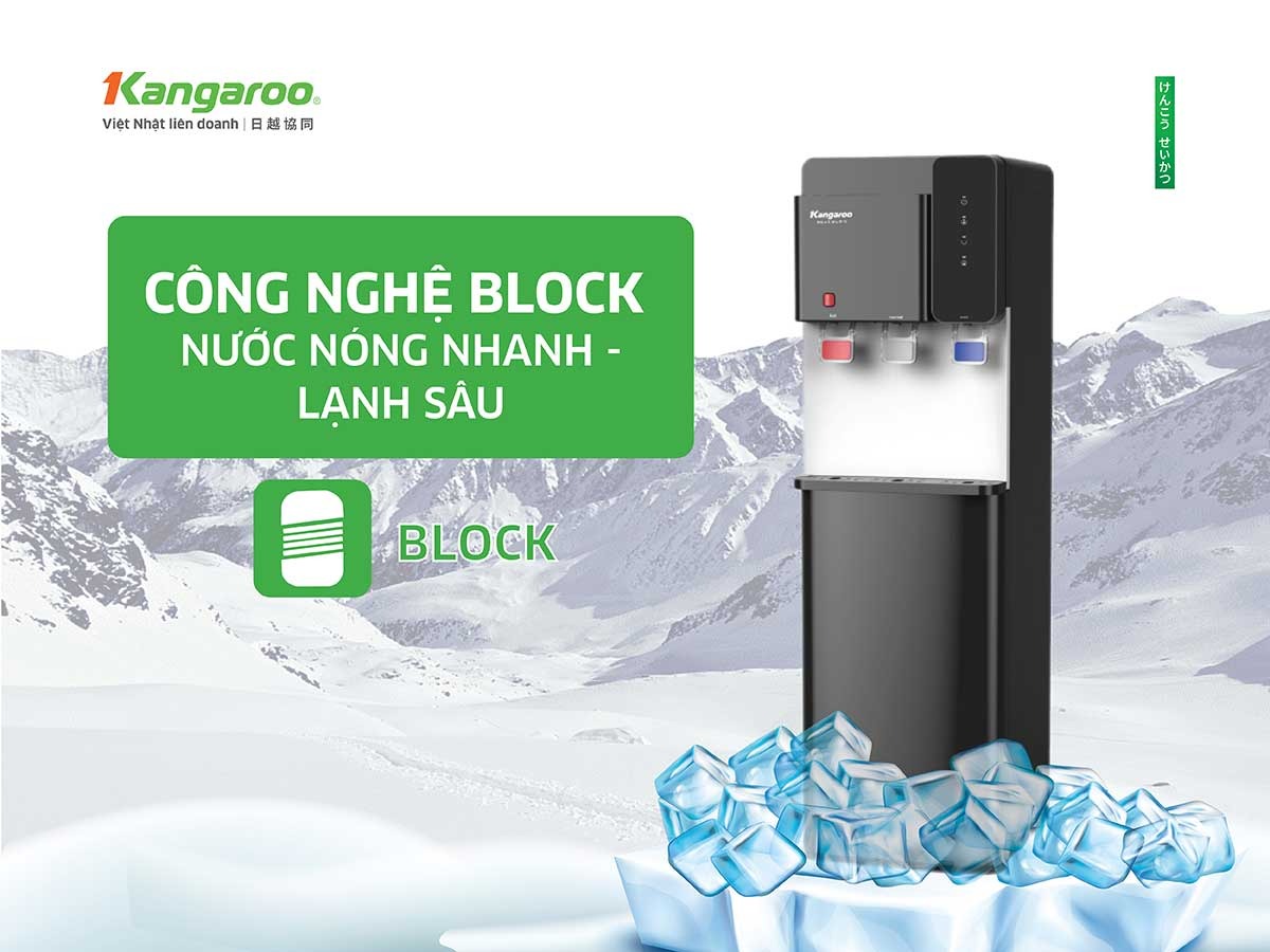 Cây nước nóng lạnh Kangaroo 3 vòi KG699A3 sự kết hợp hoàn hảo giữa hiệu năng ấn tượng và thiết kế hiện đại